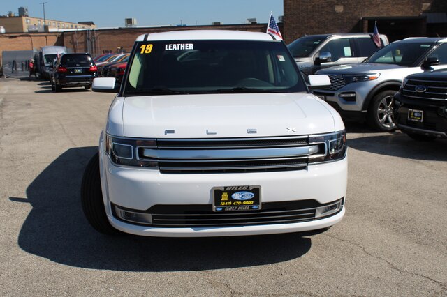 Pre-Owned 2019 Ford Flex Limited SUV White for Sale in Joliet | #X10477