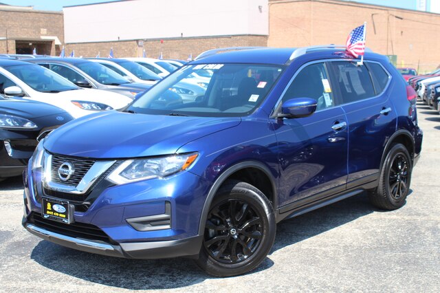 Pre-Owned 2017 Nissan Rogue SV SUV Caspian Blue for Sale in Joliet | # ...